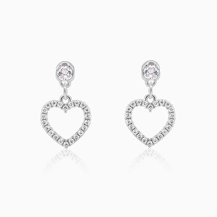 Charming Heart Drop Earrings