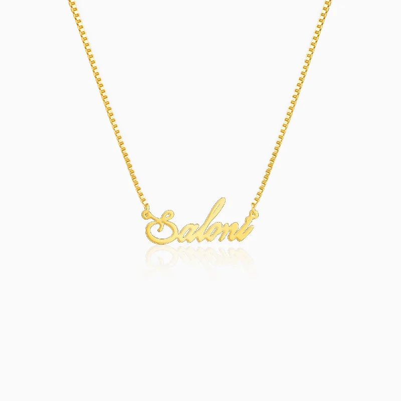 Golden Personalised Eternal Necklace