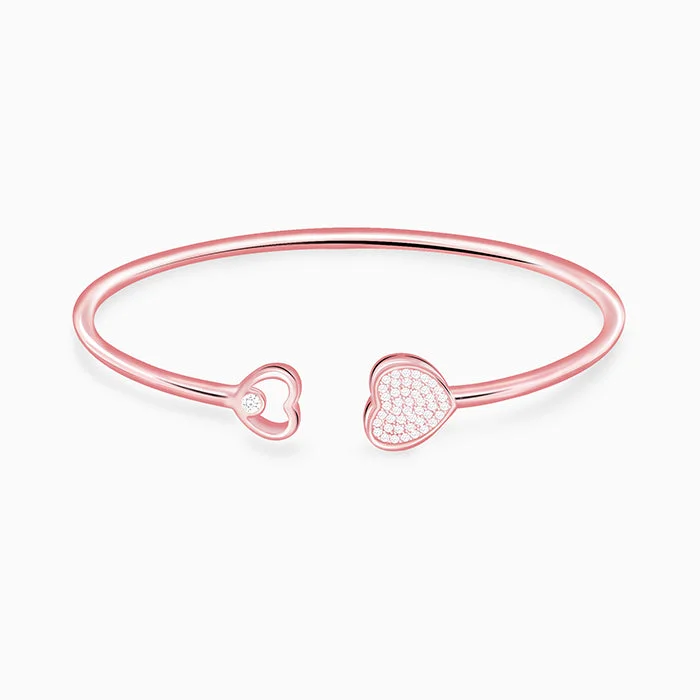 Rose Gold Dual Heart Bracelet