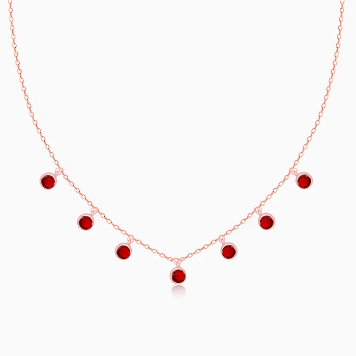 Rose Gold Scarlet Necklace