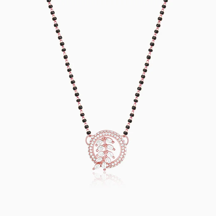 Rose Gold Periwinkle Mangalsutra