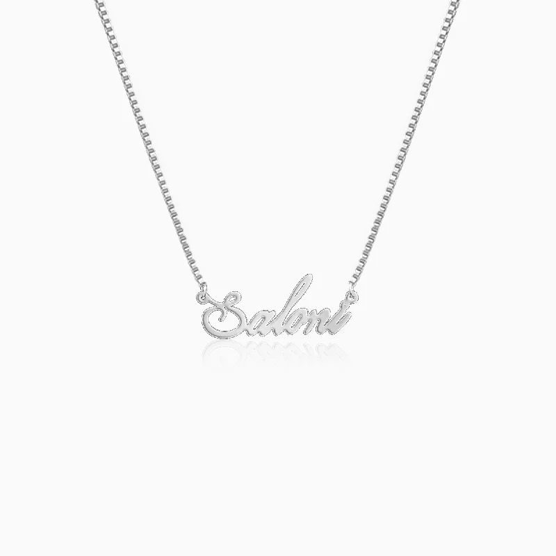 Silver Personalised Eternal Necklace