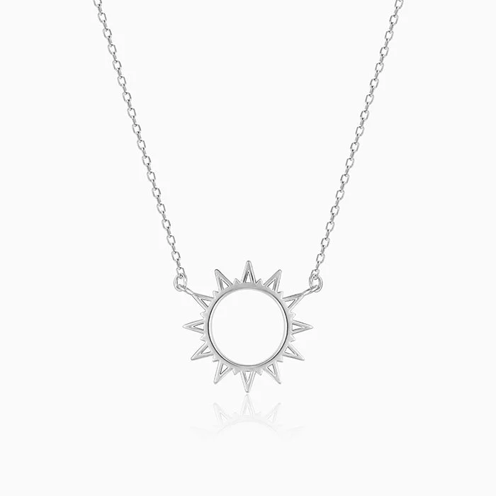 Silver Sunshine Necklace