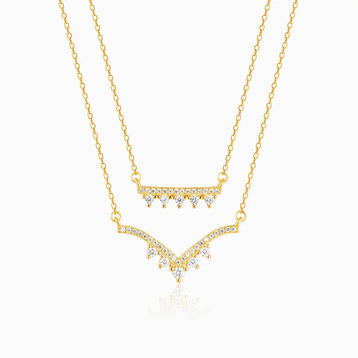 Golden Glow Layered Necklace