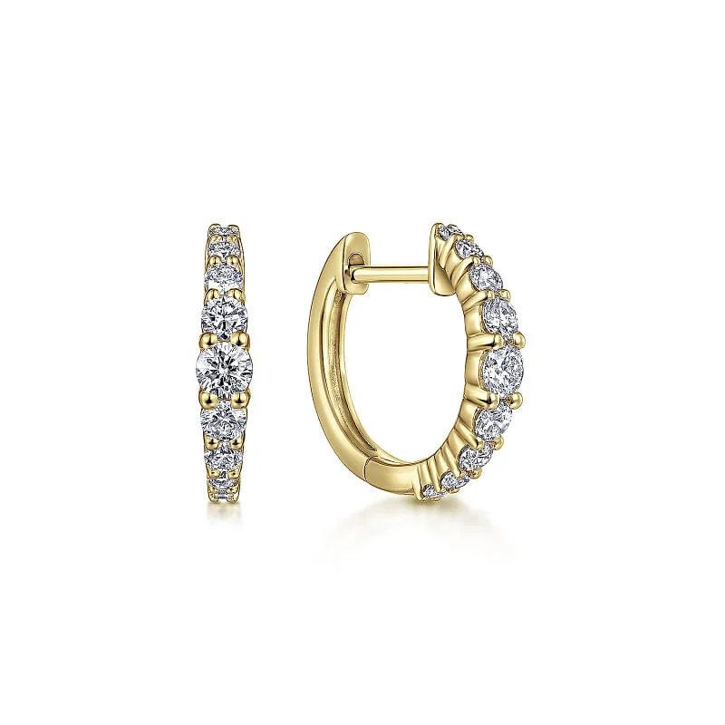 0.50cttw Diamond Huggie Hoop Earrings