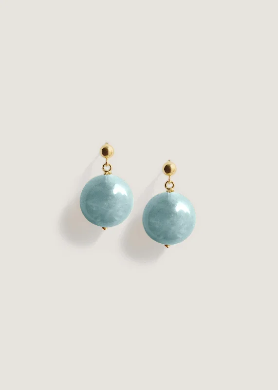 Celeste Drop Earrings Blue Quartz