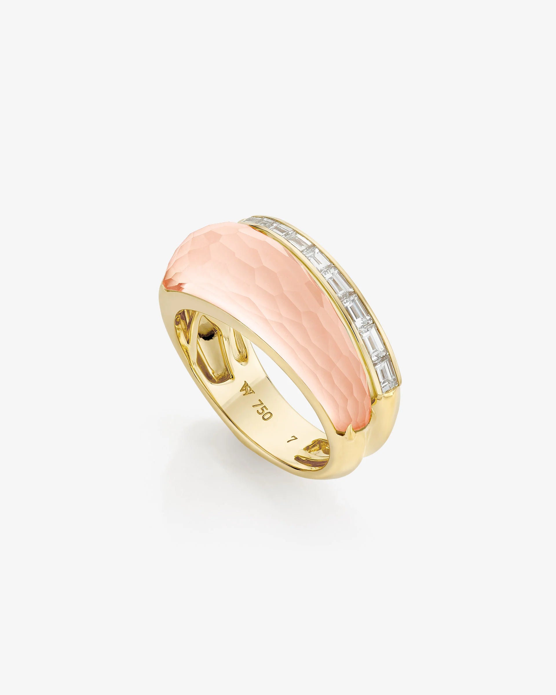 CH2 Slimline Ring - Peach Quartz