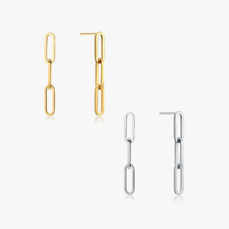 Drop The Link Earrings