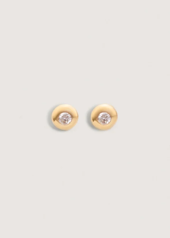 Olivia Round Diamond Stud Earrings