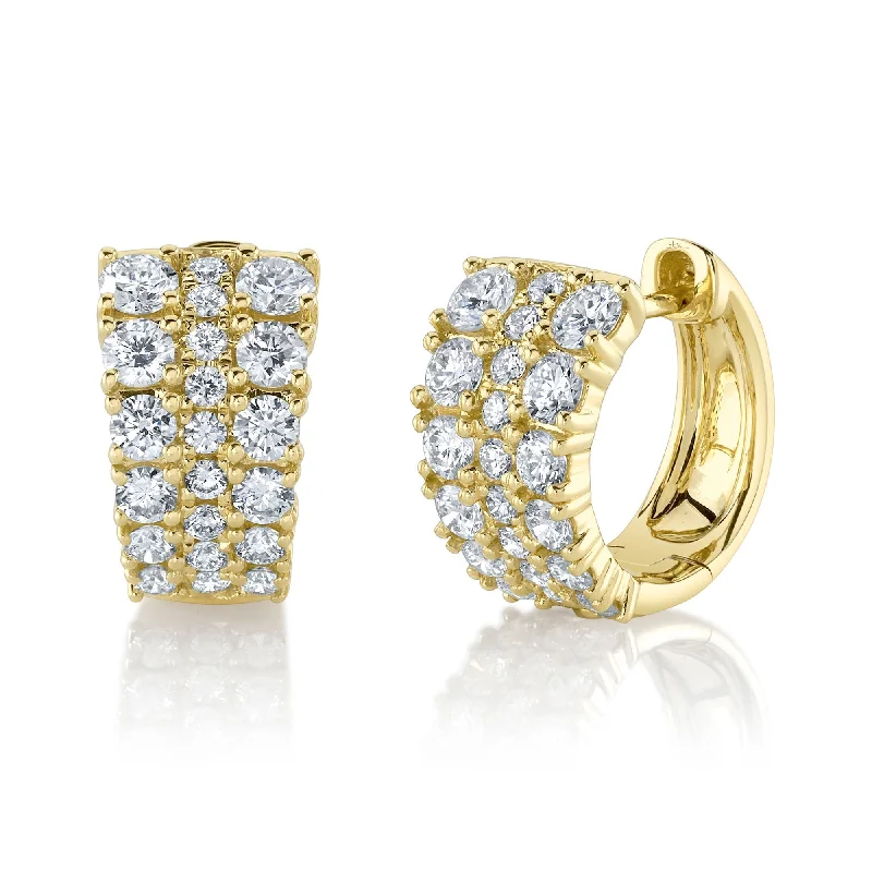 1.13CT DIAMOND HUGGIE EARRING