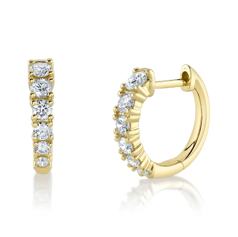 0.47CT DIAMOND HUGGIE EARRING