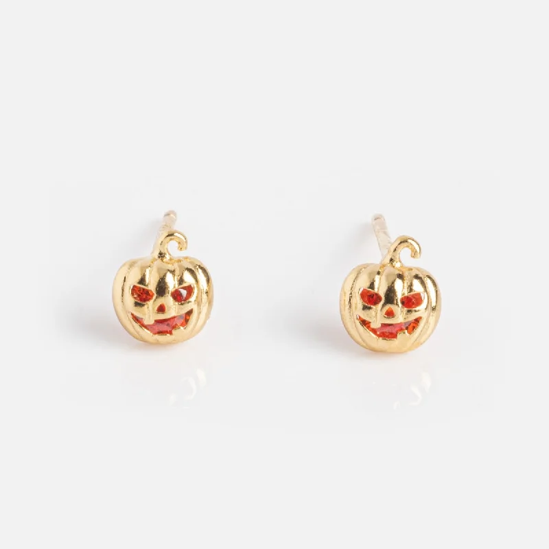 Spooky Pumpkin Studs