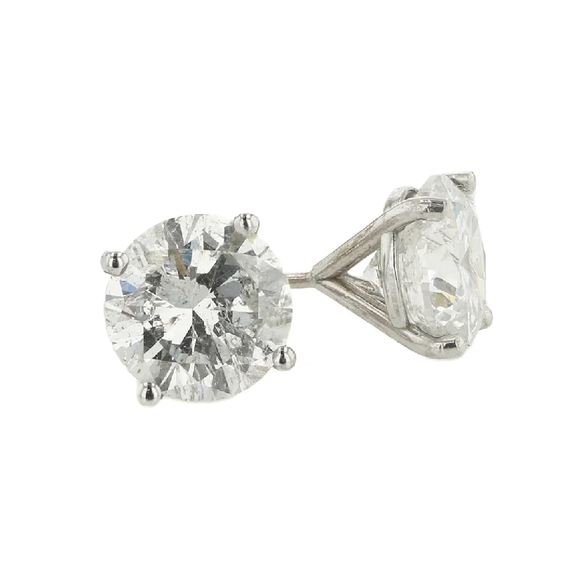 "The Alex Diamond Earring Studs" 4.02CTTW D SI1-SI2 RBS 14KWG