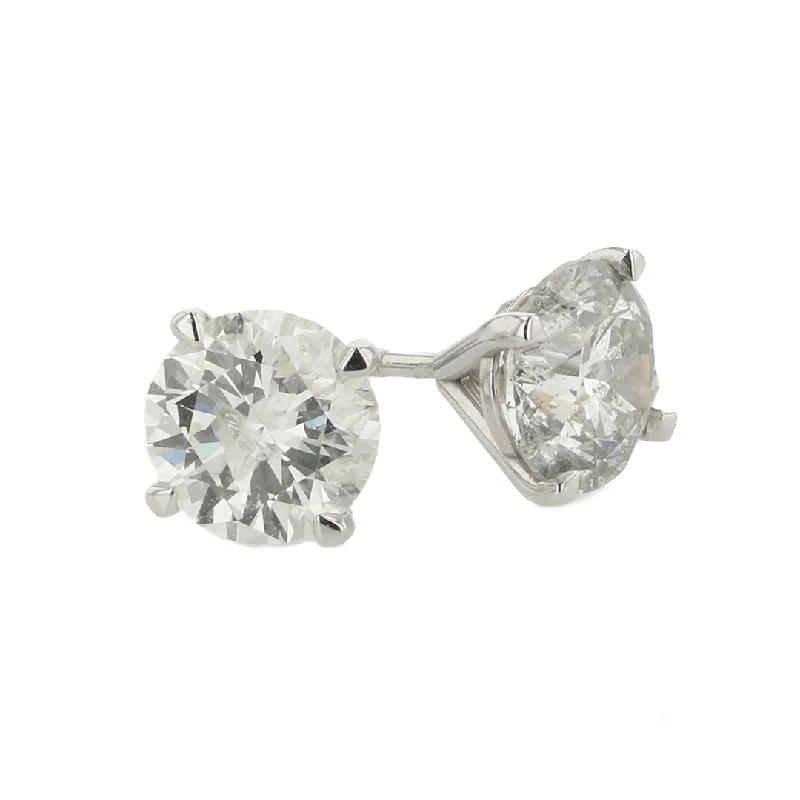 "The Chloe Diamond Earring Studs" 2.15CTTW E-F SI2 RBS 14KWG