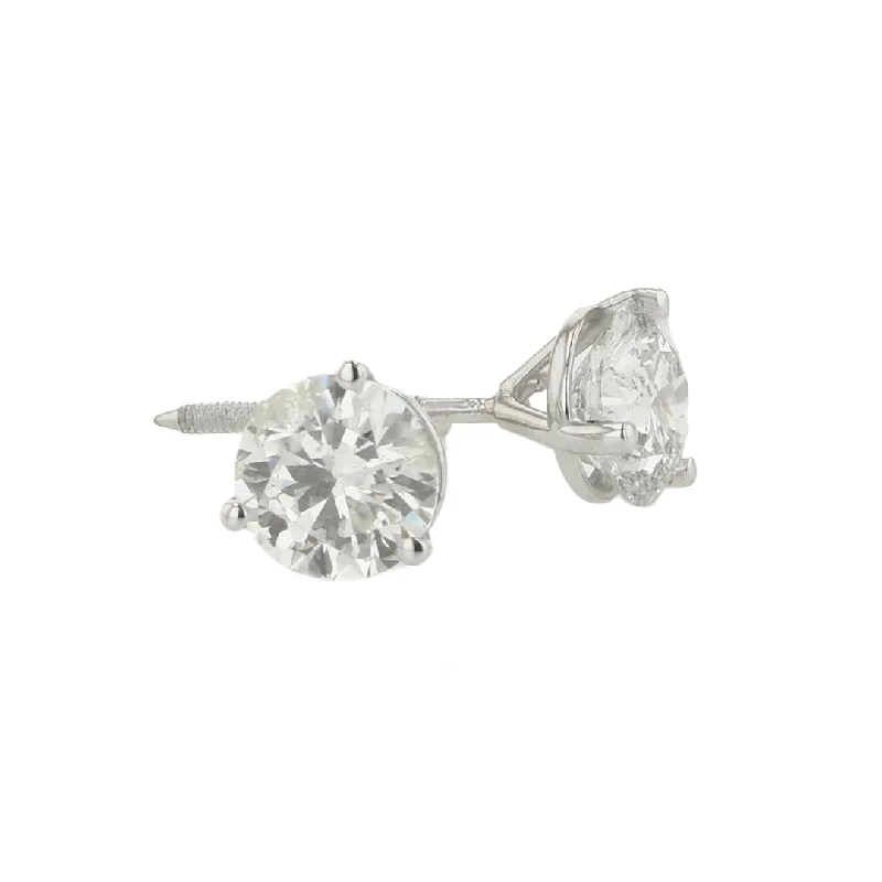 "The Eleanor Diamond Earring Studs" 1.02CTTW F-G SI2 RBS 14KWG