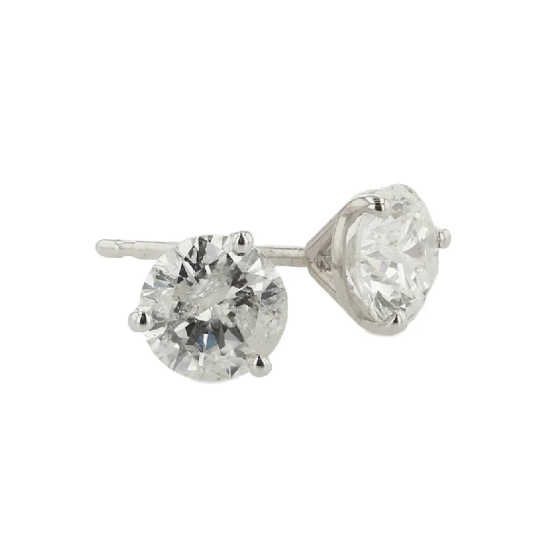 "The Emma Diamond Earring Studs" 1.05CTTW F SI RBS 14KWG STUDS