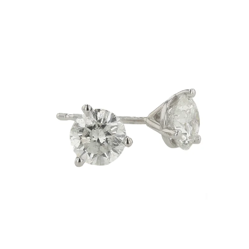 "The Hannah Diamond Earring Studs" 1.08CTTW 14KWG D-E RBS