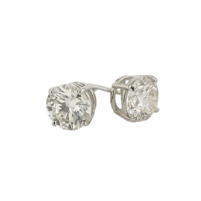 "The Louise Diamond Earring Studs"  4.04CTTW RBS I SI1 14KWG