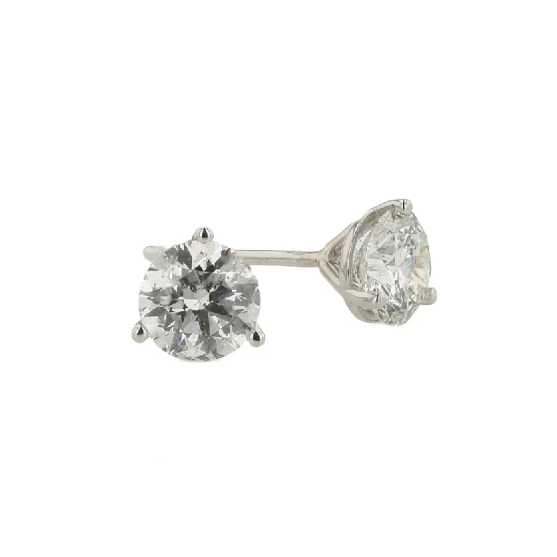 "The Paige Diamond Earring Studs"  1.07CTTW 14KWG D-E RBS