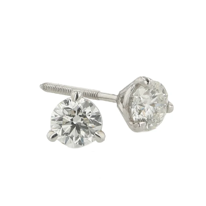 "The Penelope Diamond Earring Studs"  0.50CTTW RBS 14KWG STUDS