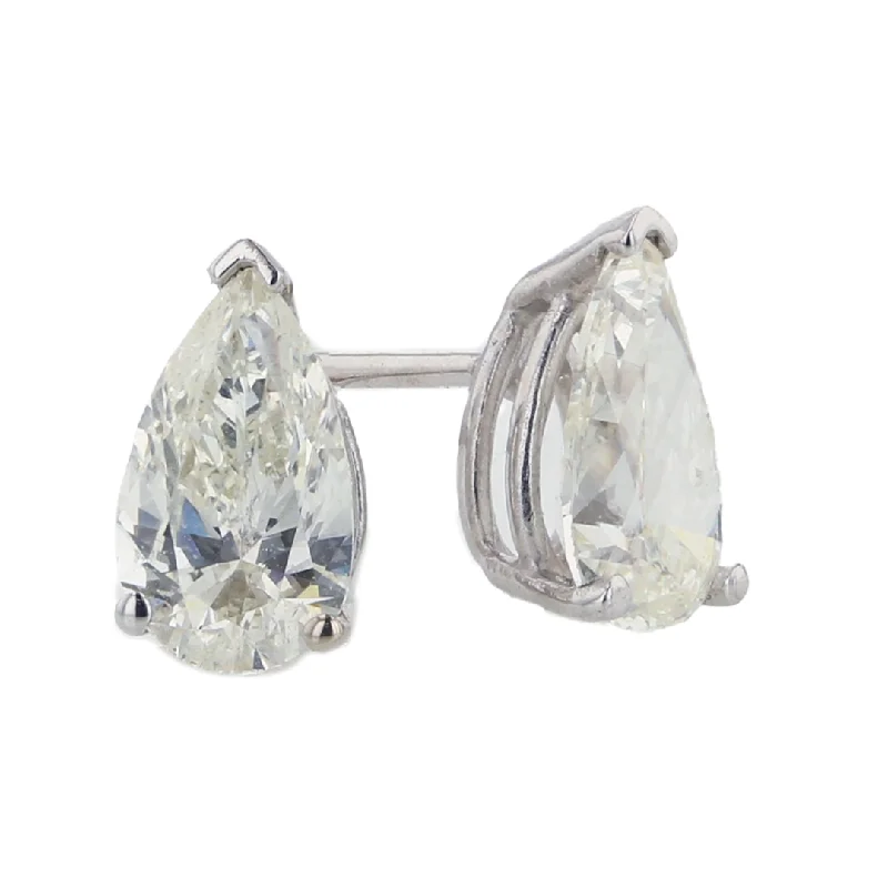 "The Perfect Pair Diamond Earring Studs" 1.40CTTW PEAR SHAPE G SI1 14KWG FMJ332403