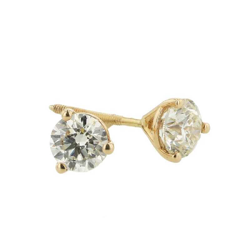 "The Scarlett Diamond Earring Studs" 0.78CTTW F-G VS RBS STUD 14KYG