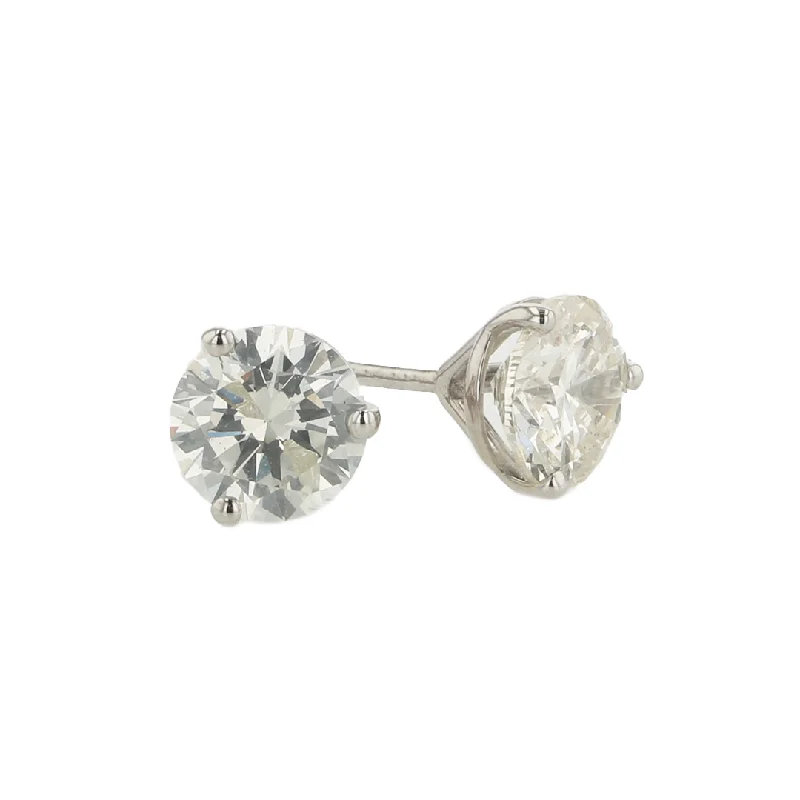 "The Stella Diamond Earring Studs" 1.38CTTW H SI RBS DIA 14KWG