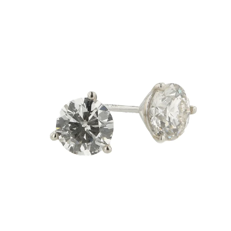 "The Zoey Diamond Earring Studs" 1.40CTTW RBS H SI1 14KWG