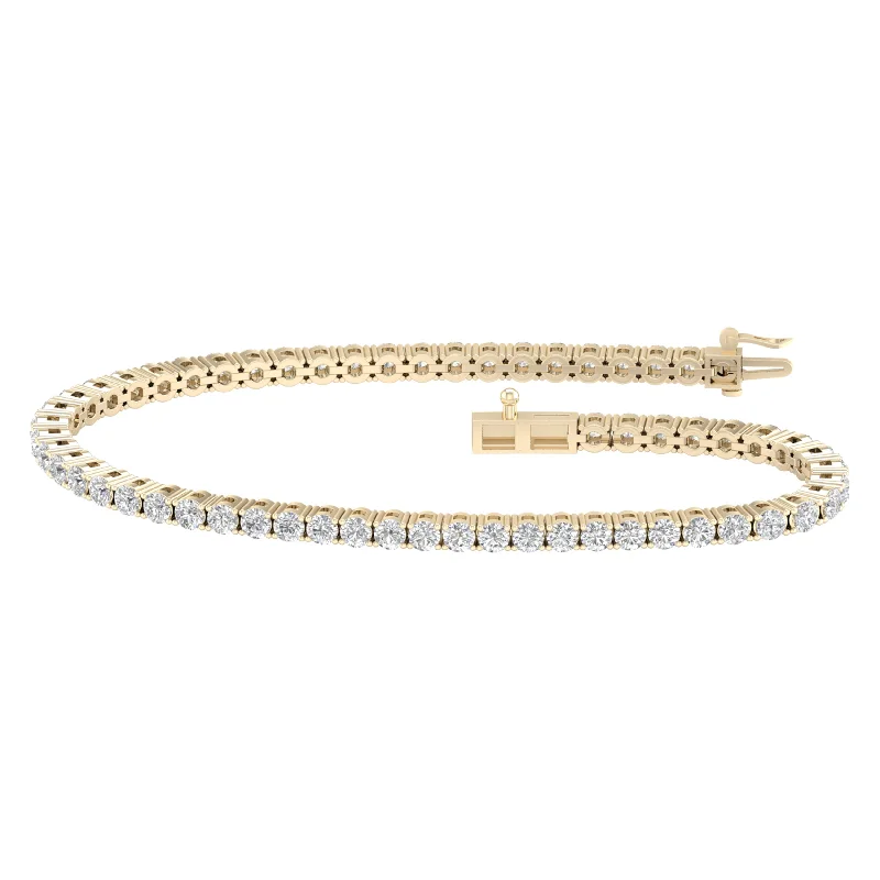 14K 5.00CT  Certified Lab Grown Diamond Bracelet ( IGI Certified )