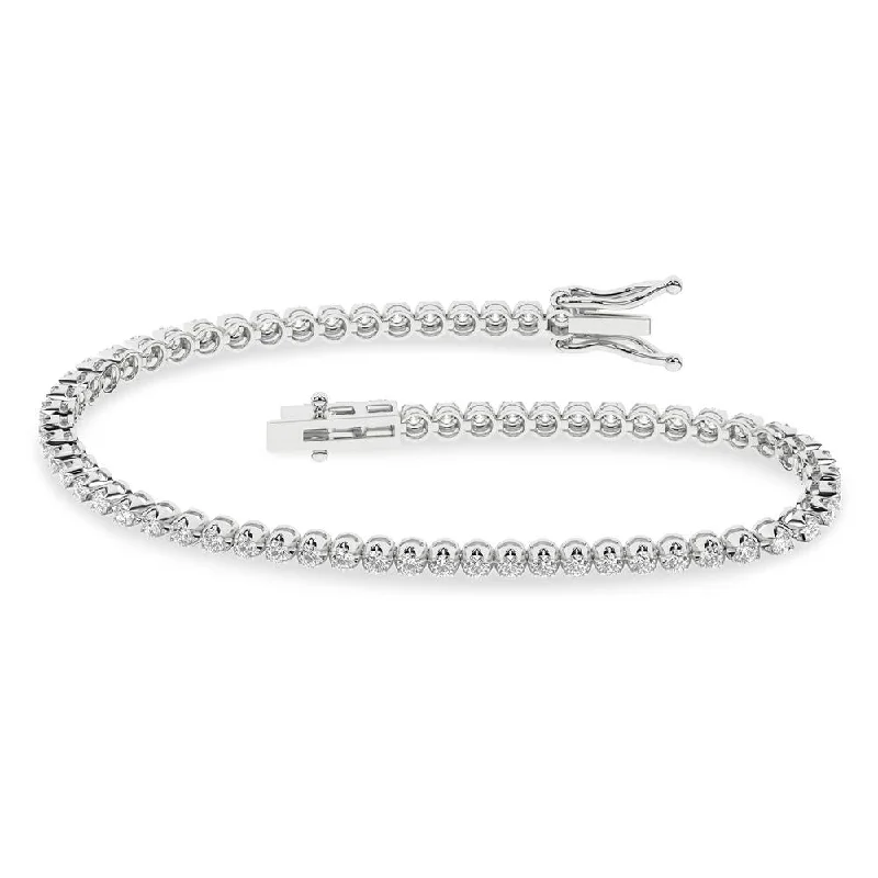 14K 5.00ct Lab Grown Bracelet ( EGL Certified )