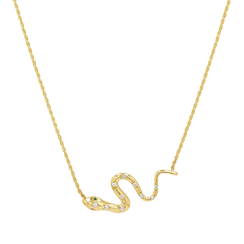 Diamond Serpentine Necklace