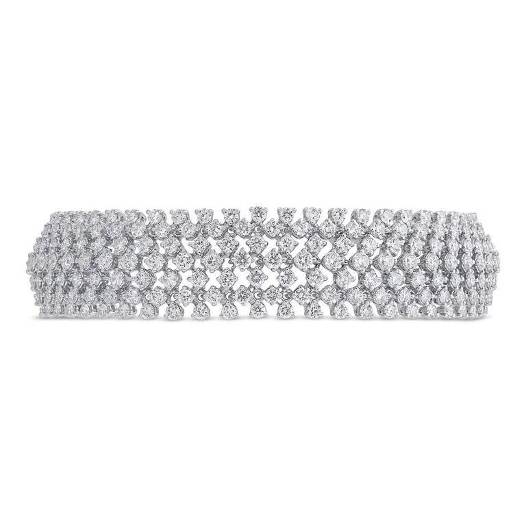 18K White Gold Diamond Tennis Bracelet