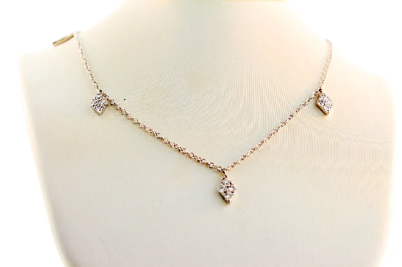 18KW Fashion Diamond Necklace