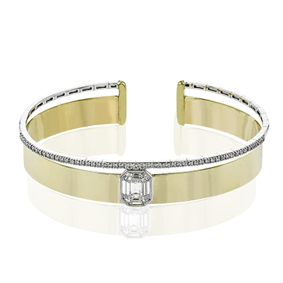 Bangle in 18k Gold with Diamonds