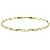 Bangle in 18k Gold with Diamonds