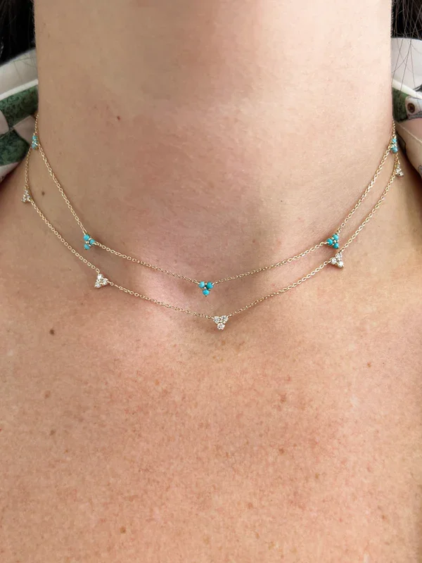 Cléo Trio Station Necklace