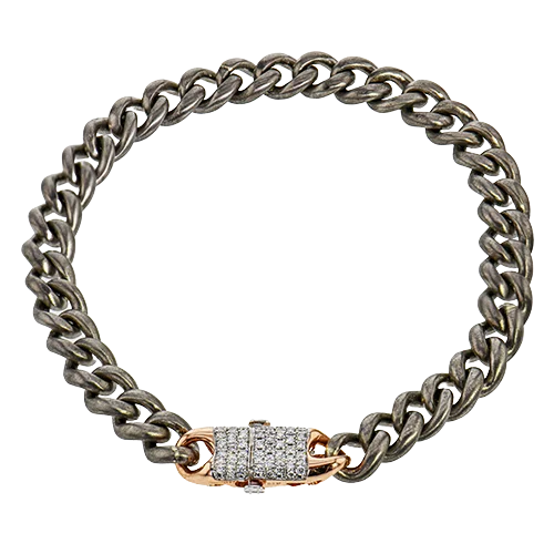 Gent Bracelet in 14k Gold with Diamonds