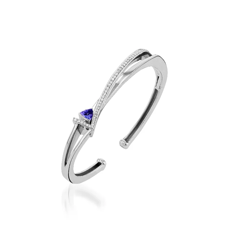 Pinnacle Petite Gemstone Bracelet with Pave Diamonds