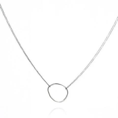 Single Loop Necklace With Double Chain