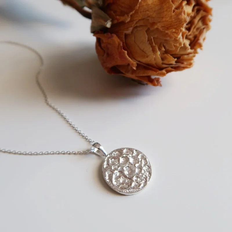 Textured Moon Necklace